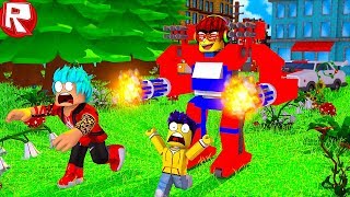 РОБЛОКС Я СТАЛ БОЛЬШИМ РОБОТОМ ТРАНСФОРМЕРОМ В ROBLOX СИМУЛЯТОР ВИДЕО ИГРА КАК МАЙНКРАФТ ДЛЯ ДЕТЕЙ
