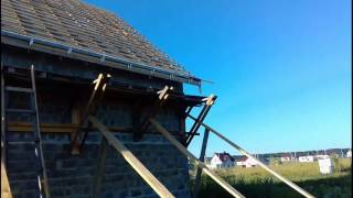 Установка водосточных крюков и капельника