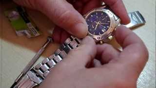 Fitting a new battery in an Accurist Chronograph watch