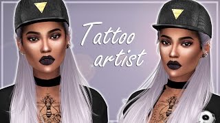 THE SIMS 4 | Create a Sim | Tattoo artist + cc list
