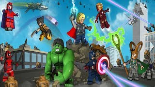 Игра для детей LEGO Marvel Super Heroes в этот раз мы играем за ХАЛКА ЖЕЛЕЗНОГО ЧЕЛОВЕКА и РОСОМАХУ
