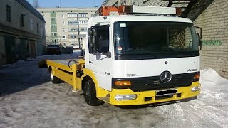 Замена передних тормозных колодок Mercedes Atego
