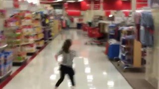 Girl farts in target then leaves a great little tune at the end.
