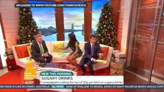 [HD] Susanna Reid spills fizzy juice all over GMB set