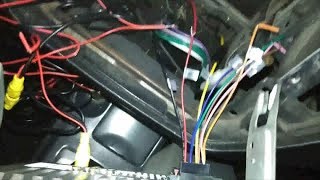 Установка магнитолы 2din + камера заднего вида Митцубиши