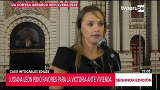 Luciana León pidió favores para municipalidad de La Victoria ante Ministerio de Vivienda