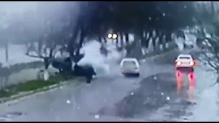 Авария в Хасавюрте | ВАЗ 2107 | 03.12.15 | ул. Датуева