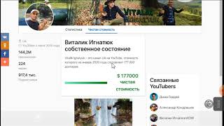 Доход канала Vitalik Ignatyuk / Виталик Игнатюк на Ютубе