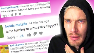 READING HATE COMMENTS ABOUT MY NEW HAIR!