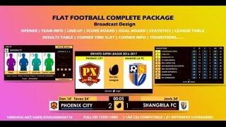 Flat Football Complete Package-Broadcast Design | After Effects template