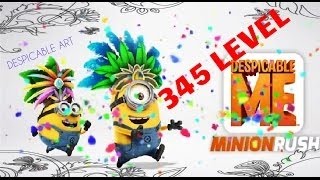 Despicable Me : Minion Rush 345 Level DOWNTOWN MAP, Vampire And Jerry SKIN
