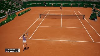 Anett Kontaveit vs Sloane Stephens - AO International Tennis PS4 Gameplay