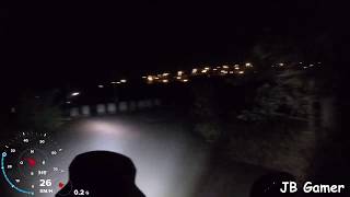 Mostrando a Barra de Led da Ténéré 250 de Noite!!!