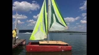 Катамаран "Внезапный". Сборка и спуск на воду