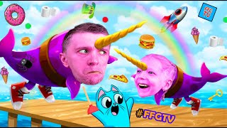 ПРИКЛЮЧЕНИЯ ЕДИНОРОГА или КИТОЛЕТ в КОСМОСЕ? Веселая игра про НАРВАЛА от FFGTV Миланы и папы!
