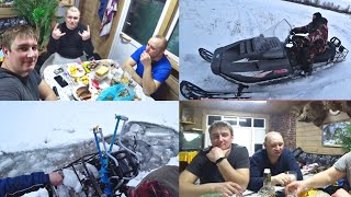 Утопили снегоход