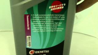 Трансмиссионное масло Idemitsu Extreme ATF. Обзор.