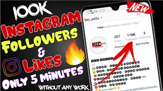 100k Instagram followers & likes only 5 minutes without any work 2019 | all in one app ??