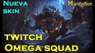 Nueva skin twitch Omega Squad | Twitch vs Caitlyn s7 | Servidor PBE