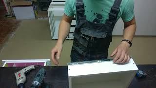 Простой шаблон для крепления направляющих к ящику