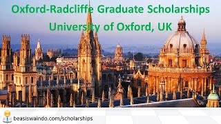 UK - University of Oxford Radcliffe Graduate Scholarship #20150123