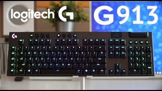 로지텍 G913이 나왔어요! 30만원짜리 기계식 무선 키보드 실화인가!? @_@ 리니어축 Logitech G913 Wireless [하드웨어 강지]