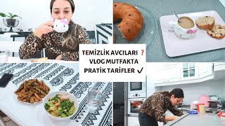 TEMİZLİK AVCILARI PROGRAMINA ÇAĞRILDIM | BALIK GÖRÜNÜMLÜ PATLICAN - KOLAY KEK | VLOG MUTFAKTA