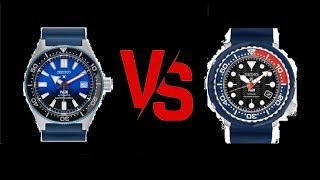 Seiko Tuna SNE499 vs Seiko 62 MAS reinterpretation - Battle of PADI's