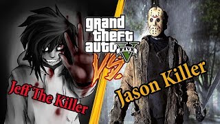 GTA 5 Mod - Jason Killer Tìm Kiếm Và Chiến Đấu Với Jeff The Killer