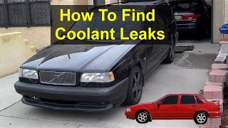 How to find a coolant leak, minor leak with no fluid reaching the ground. Volvo S70, V70, 850 - VOTD