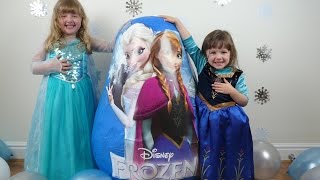 DISNEY FROZEN Videos SUPER GIANT Surprise Egg The Worlds Biggest Ever Elsa Anna Dolls Let it Go Wand