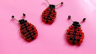 Бисероплетение / Божья коровка из бисера / Ladybug
