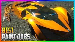 GTA 5 Online - TOP 3 Best RARE Paint Jobs & SEXY Crew Car Color Schemes! (GTA 5 Paint Jobs)