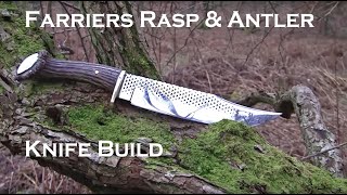 Farriers Rasp Forged Knife part 1