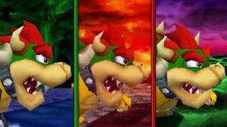 Super Mario 64 DS - All Bowser Levels (Bowser Boss Battles)