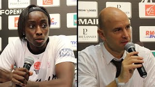 Magali MENDY et Frédéric DUSART après Villeneuve d'Ascq - Mondeville