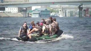 Профессиональная килевая скоростная надувная лодка ПВХ Aqua Star K 430