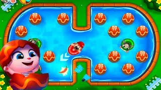 ГОВОРЯЩИЙ ТОМ АКВАПАРК ОХОТА ЗА ЯЙЦАМИ мультик игра видео для детей #1 Talking Tom Pool Egg Hunt