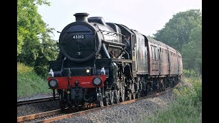 45212 BANKED BY 47746 AT BURLESCOMBE WITH THE RETURN 'DARTMOUTH EXPRESS' - 9th June 2018