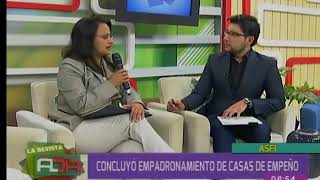 Concluyó el empadronamiento de las casas de empeño