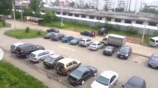 Лучшая подборка 2015.Драки на дорогах.Наглец получил по морде.