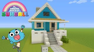 Minecraft Tutorial: How To Make Gumballs House "The Amazing World of Gumball"