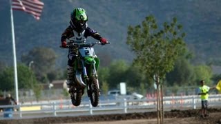 8yr OLD ON KX 65 DIRT BIKE WIDE OPEN!!!! 2012 Lake Elsinore Grand Prix (GoPro footage)