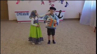 ШУТОЧНАЯ МУЗЫКАЛЬНАЯ СЦЕНКА " СТРАДАНИЯ". Исполняют дети подготовительной группы. 8 марта 2016г