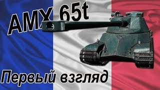 WoT. AMX 65t. Первый взгляд, первые бои в стоке.