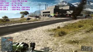 R9 290 Crossfire BF4 multiplayer 60FPS YouTube Test