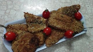 Рыба. Сайра жареная "Геркулес"
