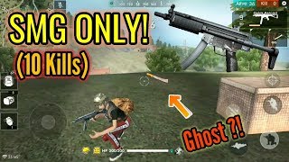 SMG ONLY CHALLENGE! (I found a ghost!) {Solo Vs Duo} [10 Kills] - Free Fire Battlegrounds