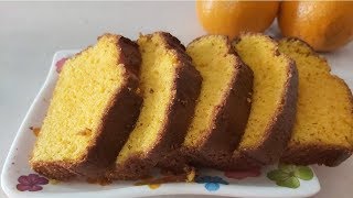 Orange Pound Cake In A Mixer Grinder || Tea Time Orange Cake Recipe ||