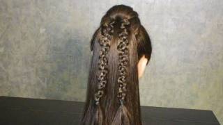 Плетение скользящей косы. Quick Slide-Up Braid. Hairstyles for long hair